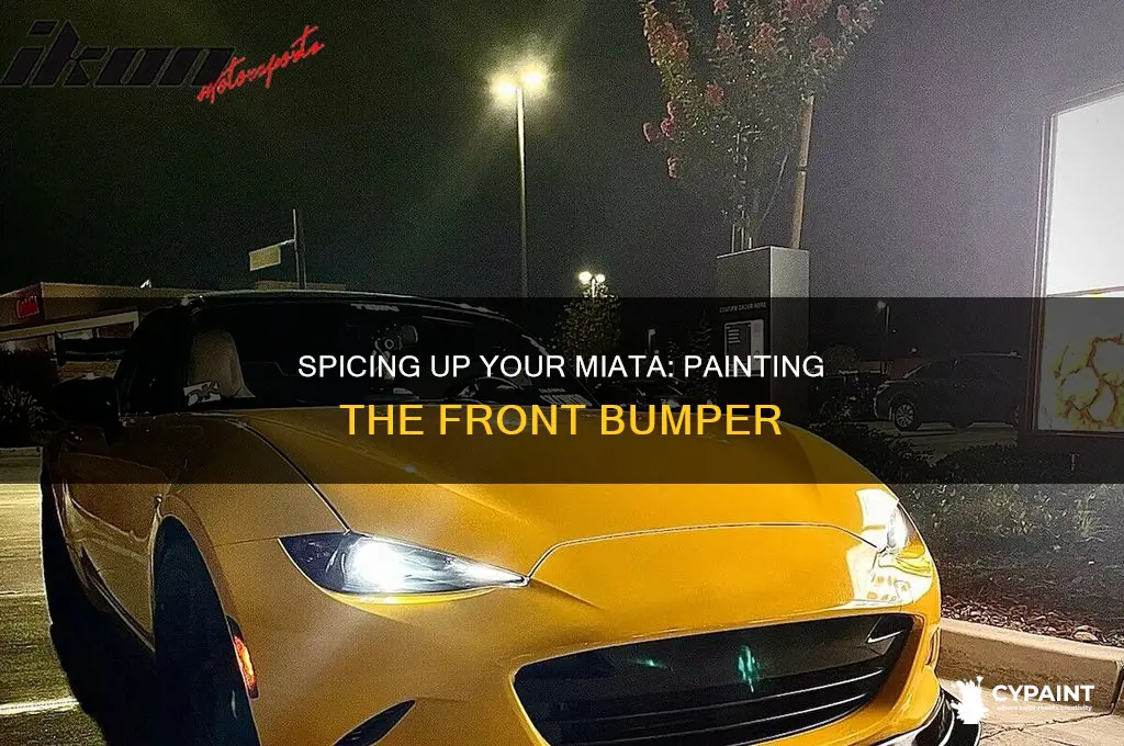 how to paint the front bumper on a miata