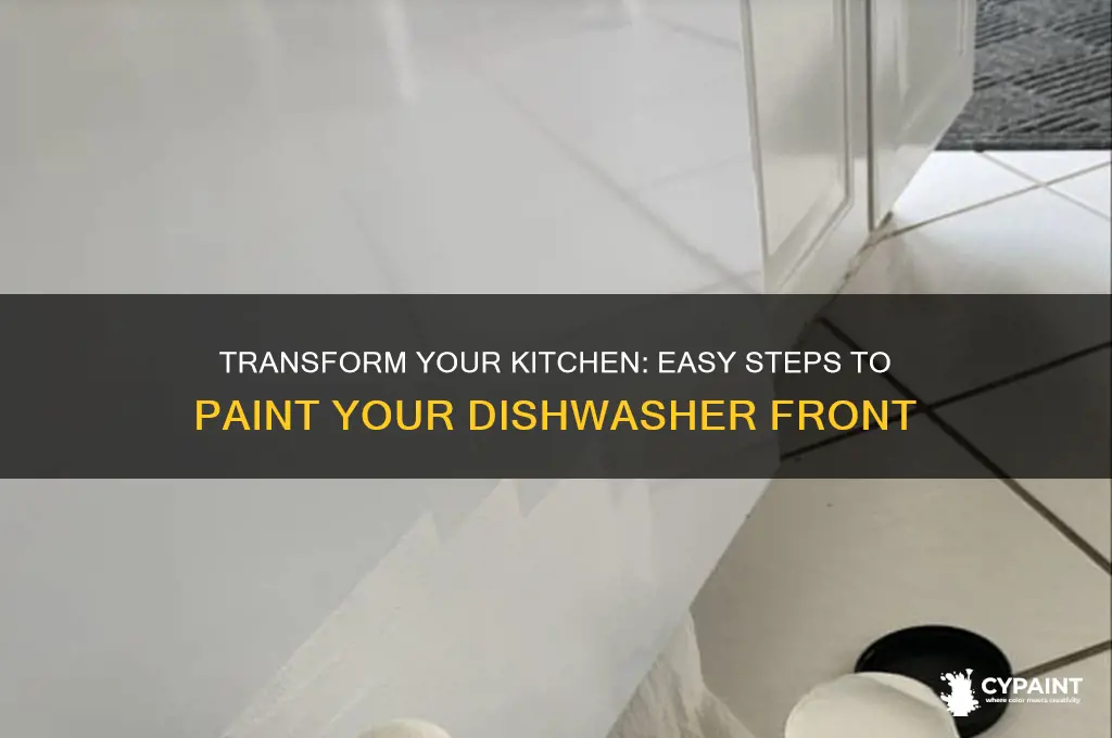 how to paint the front of my dishwasher