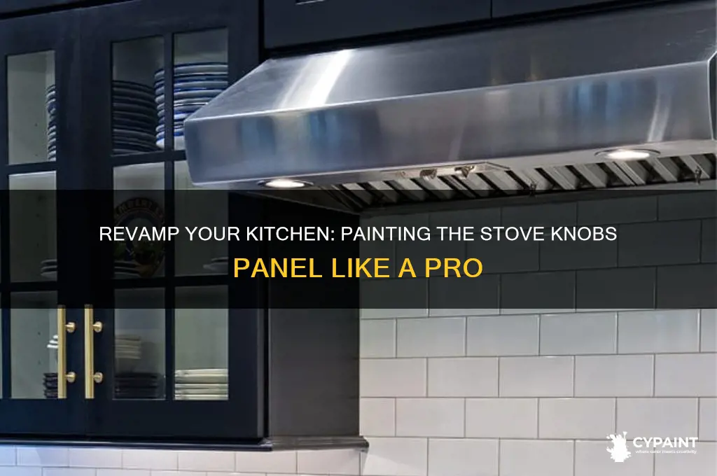how to paint the front of the stove knobs panel