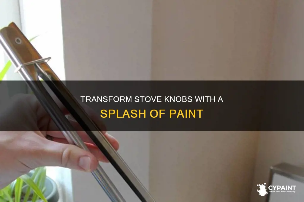 how to paint the front of the stove knobs