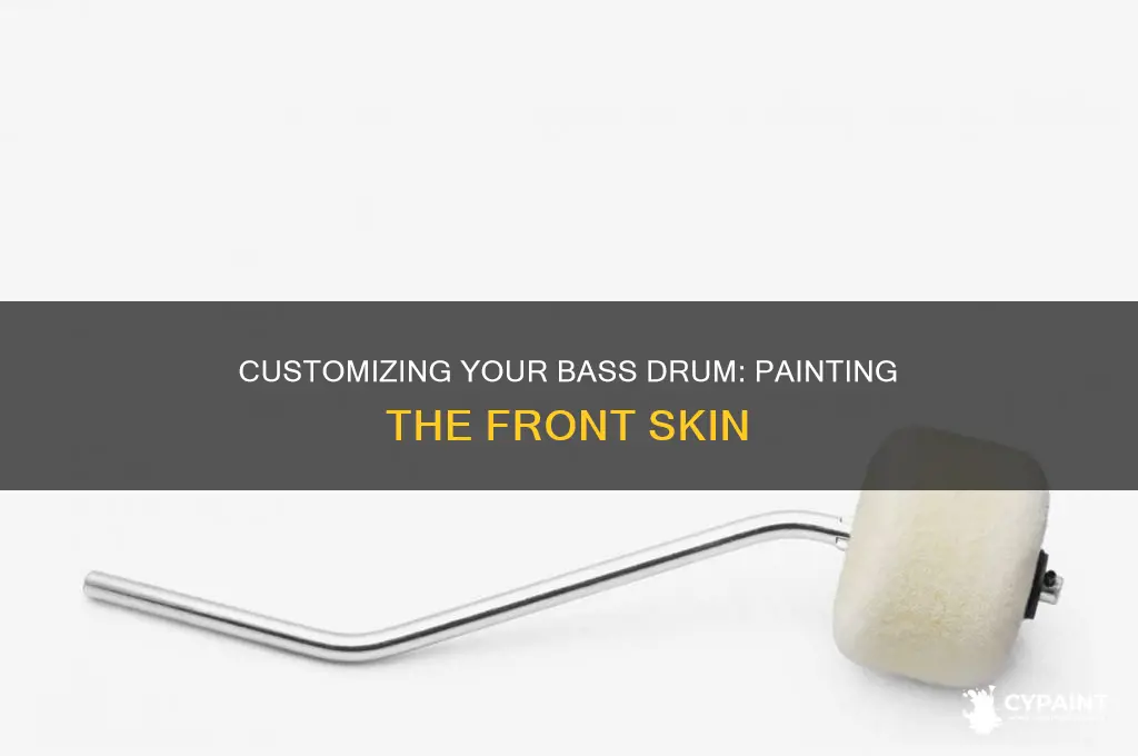 how to paint the front of your bass drum