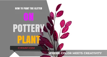 Sparkling Pottery: Easy Steps to Paint Glitter on Plant Pots