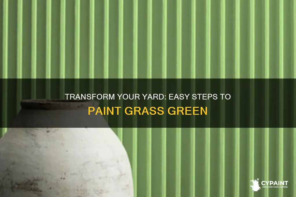 how to paint the grass in my yard