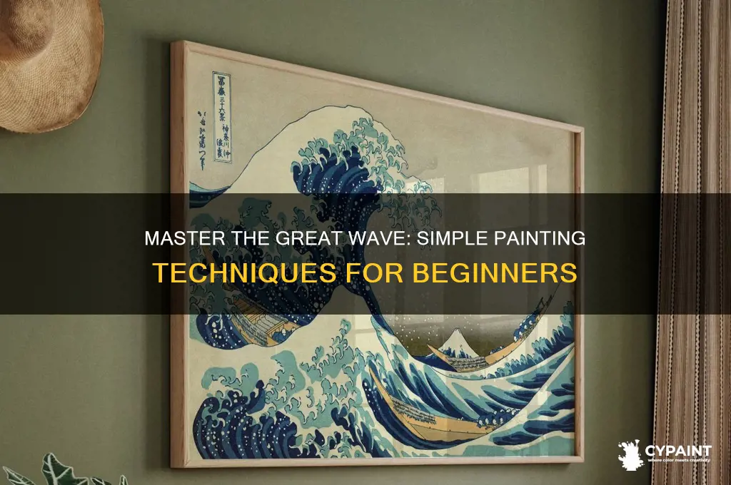 how to paint the great wave easy