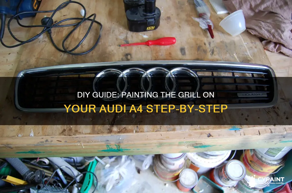 how to paint the gril on audi a4