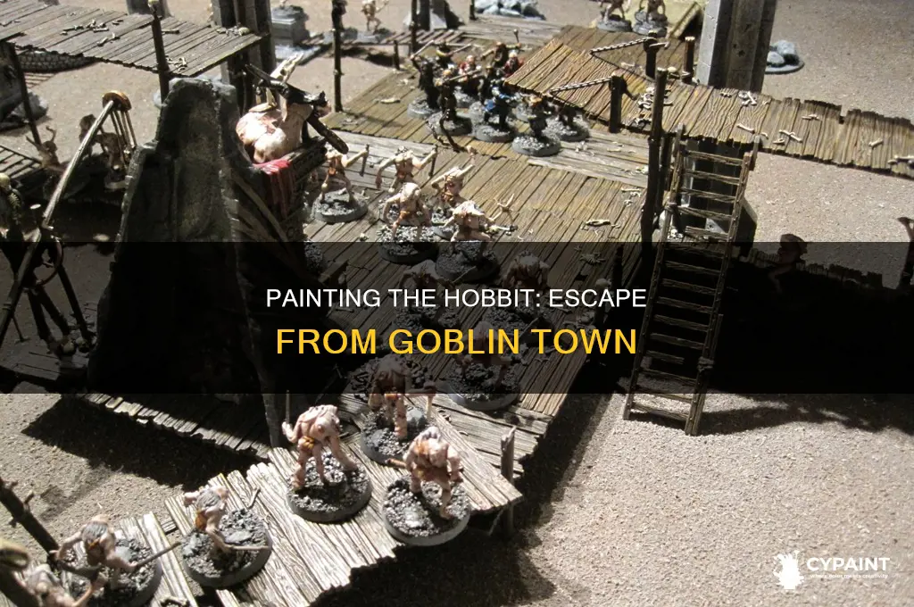 how to paint the hobbit escape from goblin town