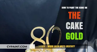 Gilding the Lily: Painting Cake Icing Gold