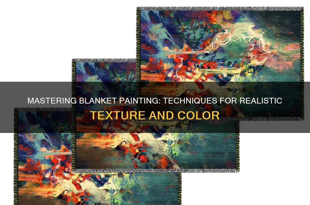 how to paint the image of a blanket
