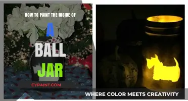 Transforming Ball Jars: Painting the Inside