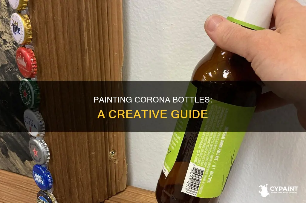 how to paint the inside of a corona bottle
