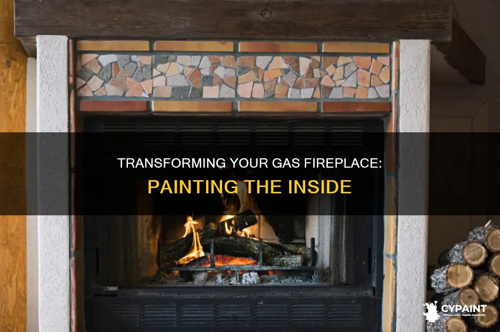 how to paint the inside of a gas fireplace