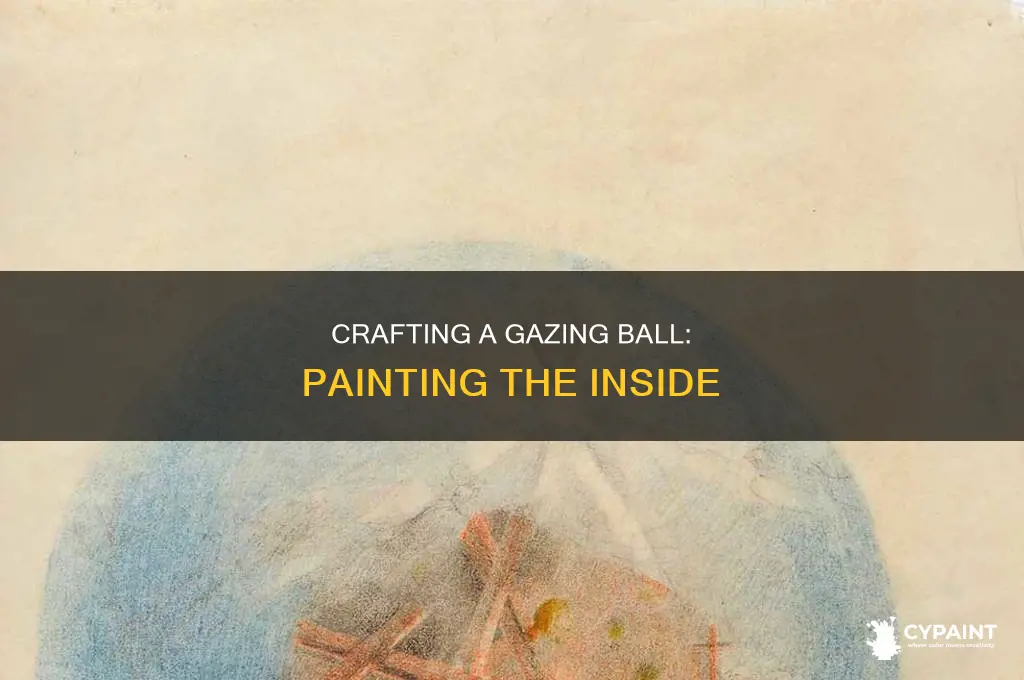 how to paint the inside of a gazing ball