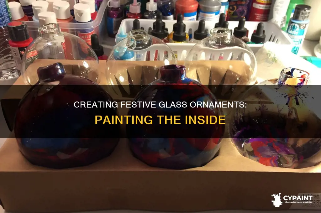 how to paint the inside of a glass ornament