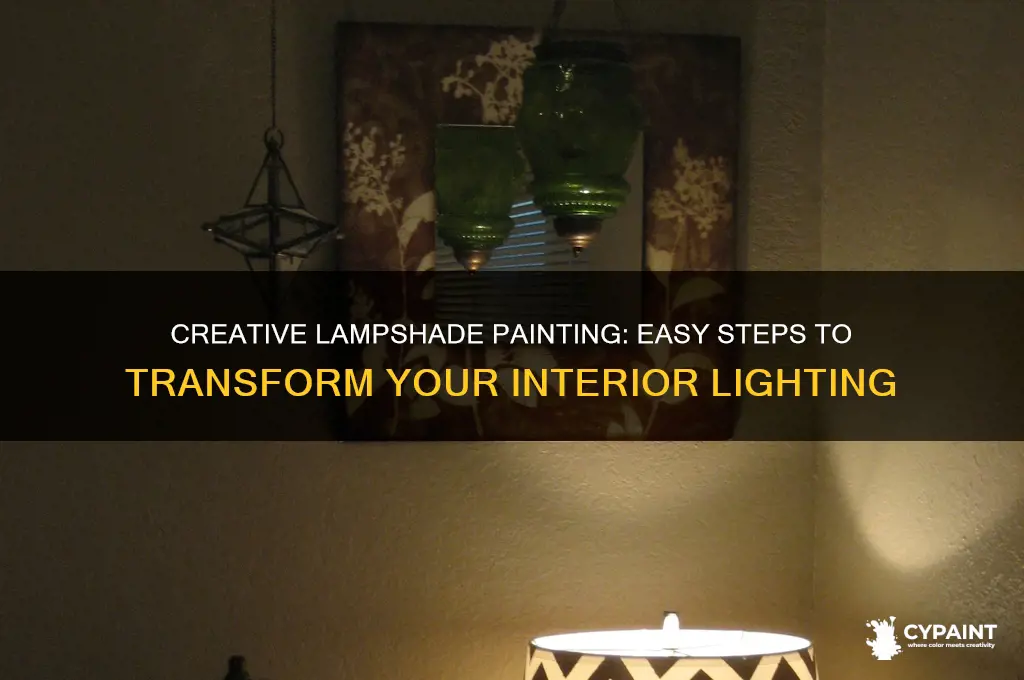 how to paint the inside of a lampshade