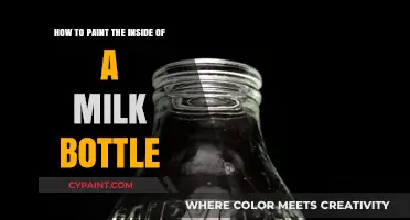 Transforming Milk Bottles: Painting the Inside