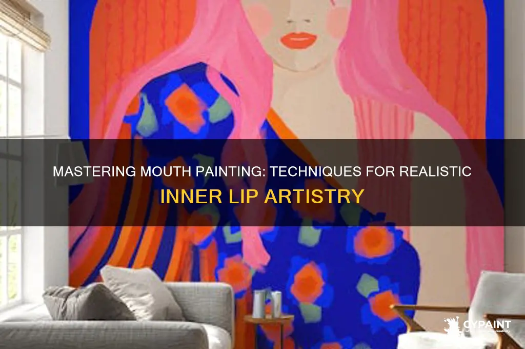 how to paint the inside of a mouth