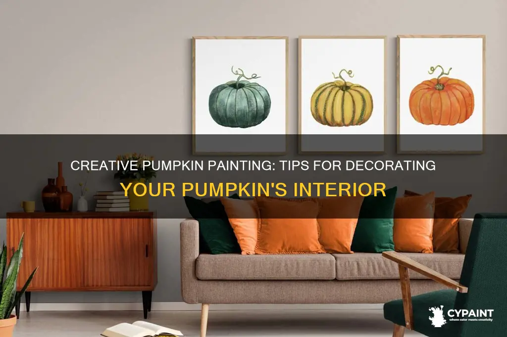 how to paint the inside of a pumpkin