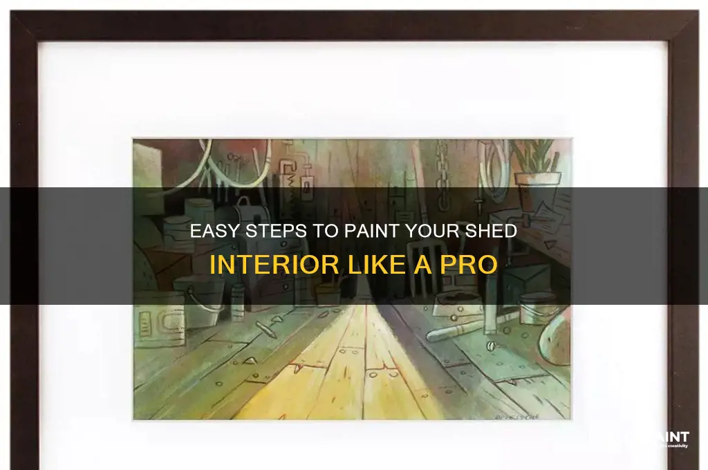 how to paint the inside of a shed