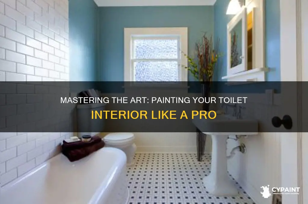 how to paint the inside of a toilet