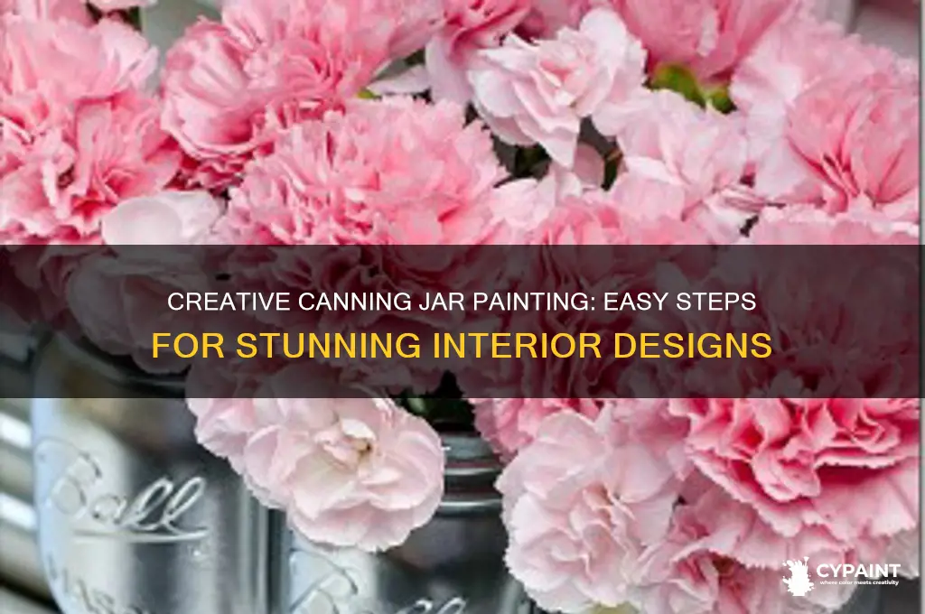 how to paint the inside of canning jars