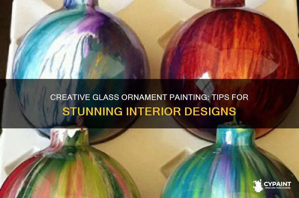 how to paint the inside of glass ornaments