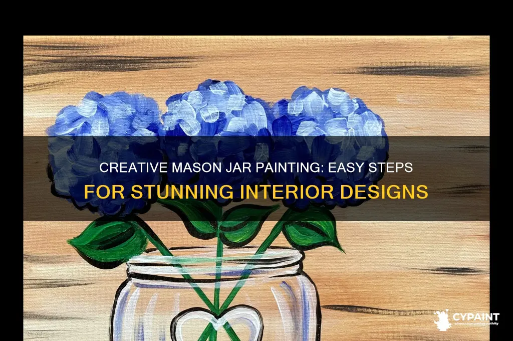 how to paint the inside of mason jars