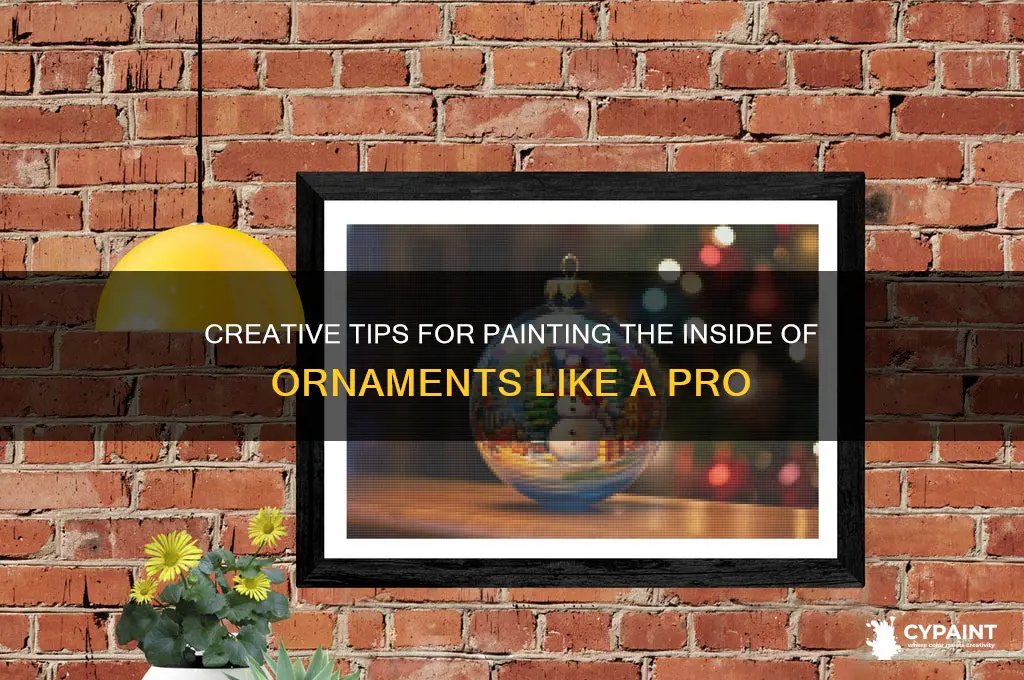how to paint the inside of ornaments