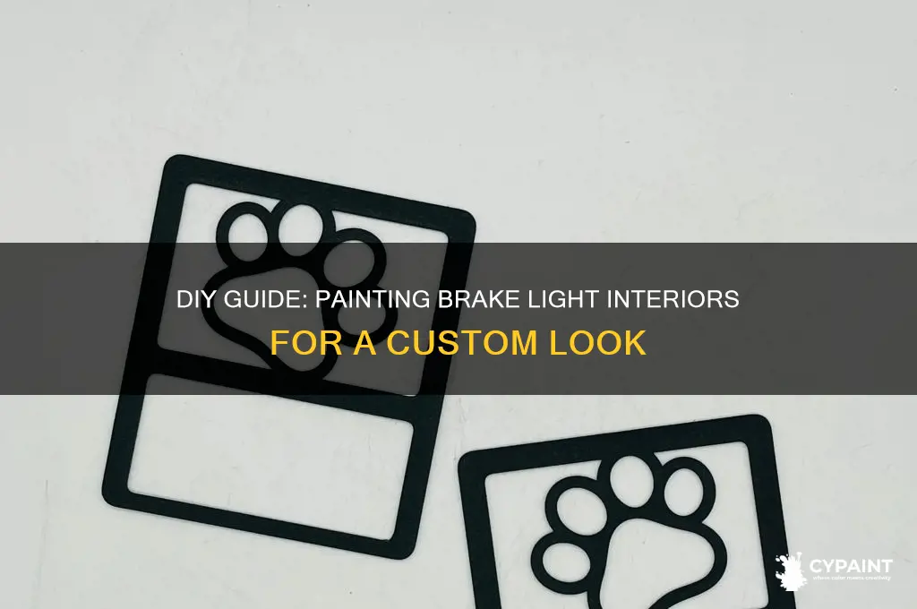 how to paint the inside on brake lights