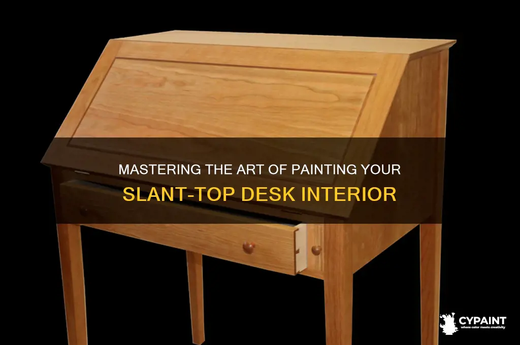 how to paint the inside slsnt top desk