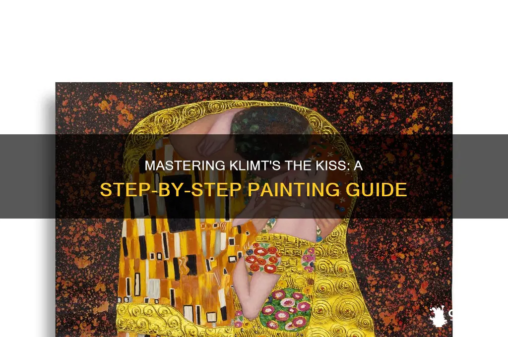 how to paint the kiss gustav klimt