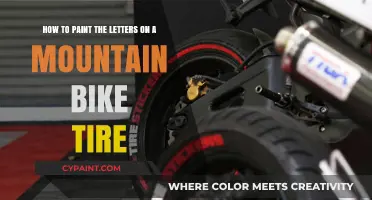 Customizing Your Ride: Painting Letters on Mountain Bike Tires