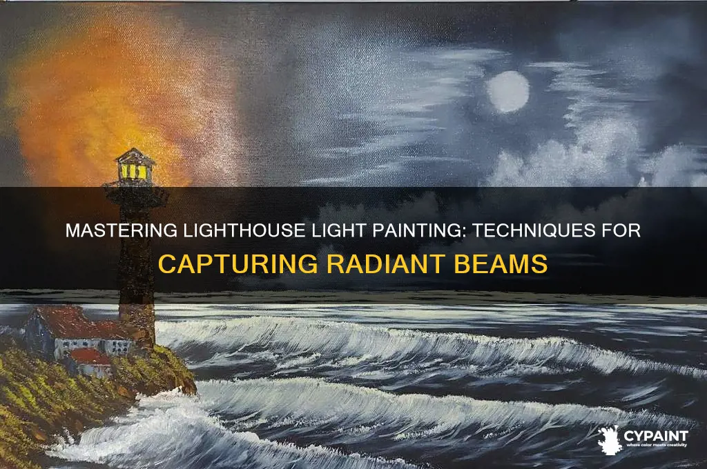 how to paint the light from a lighthouse