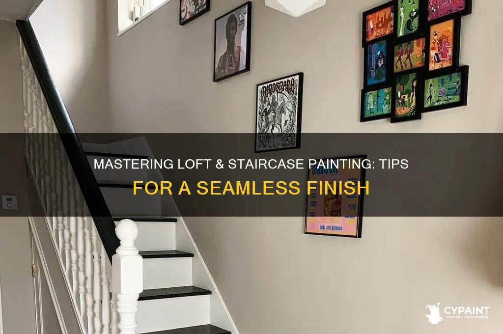 how to paint the loft and staircase