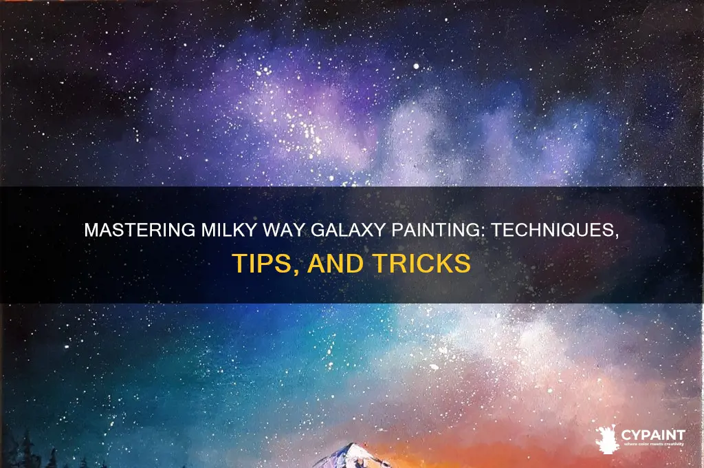 how to paint the milky way galaxy