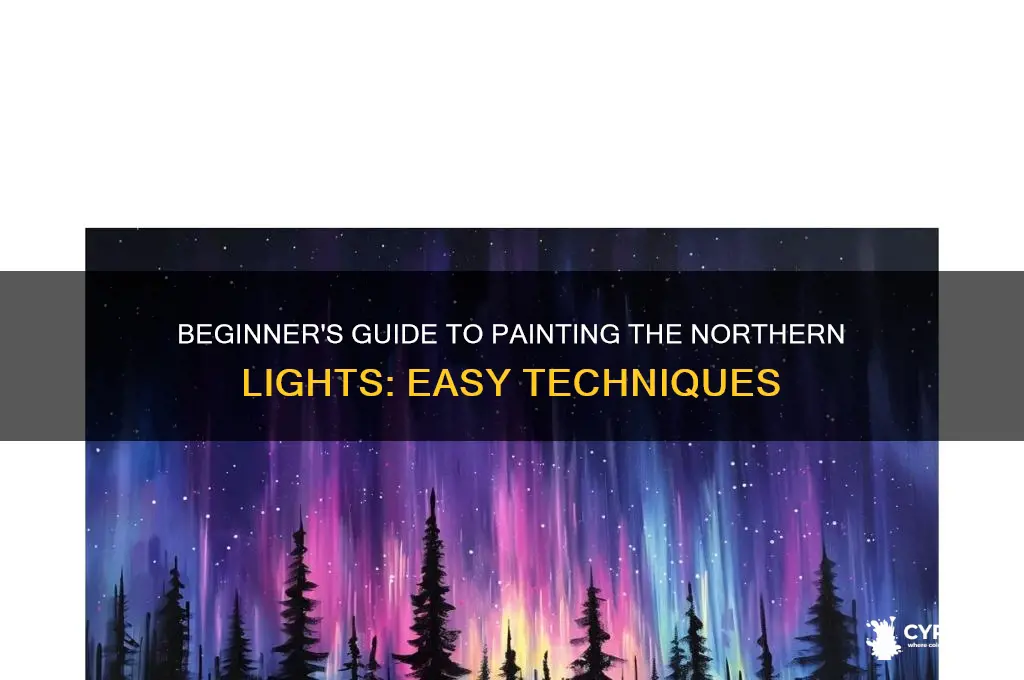 how to paint the northern lights for beginners