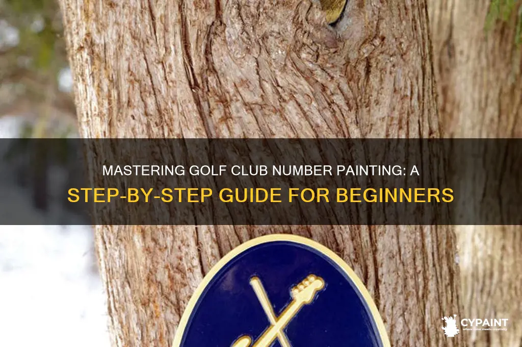 how to paint the numbers on golf clubs