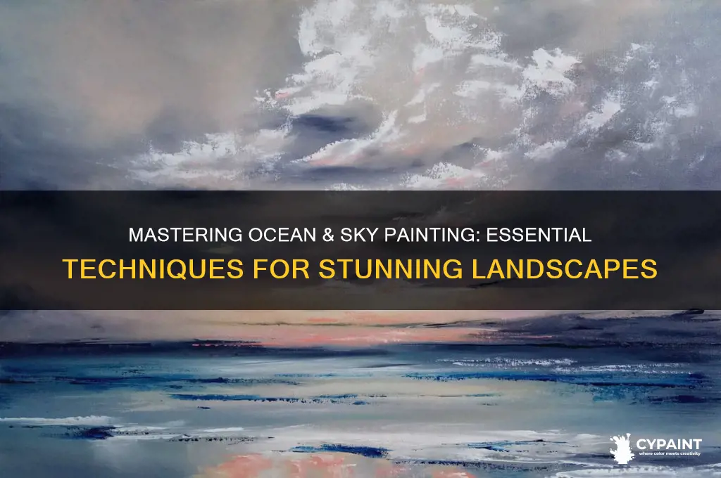 how to paint the ocean and sky