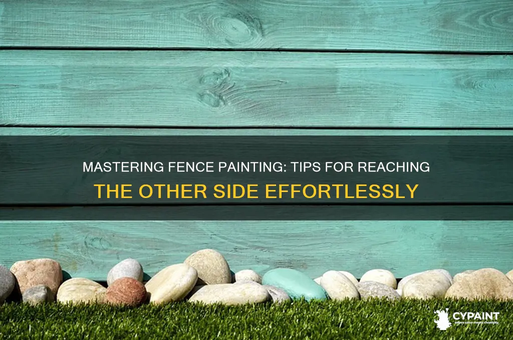 how to paint the other side of fence