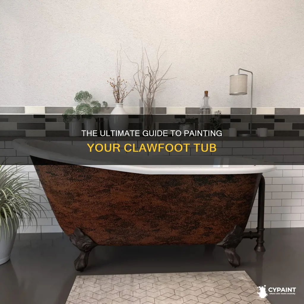 how to paint the outside of a clawfoot tub