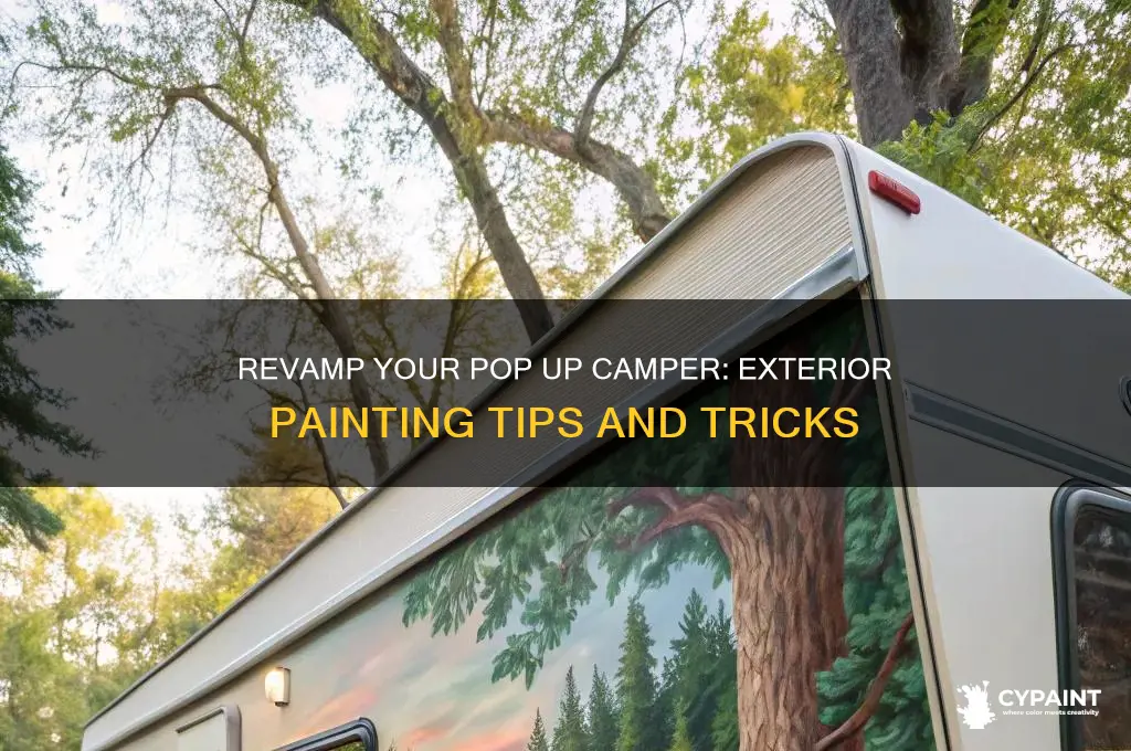 how to paint the outside of a pop up camper