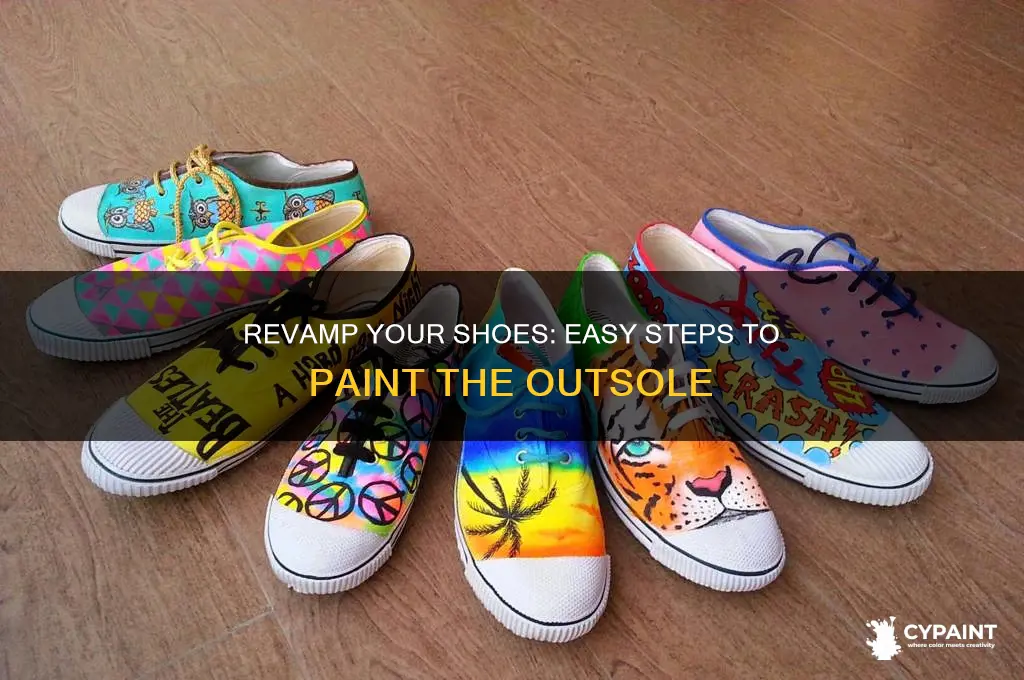 how to paint the outsole of a shoe