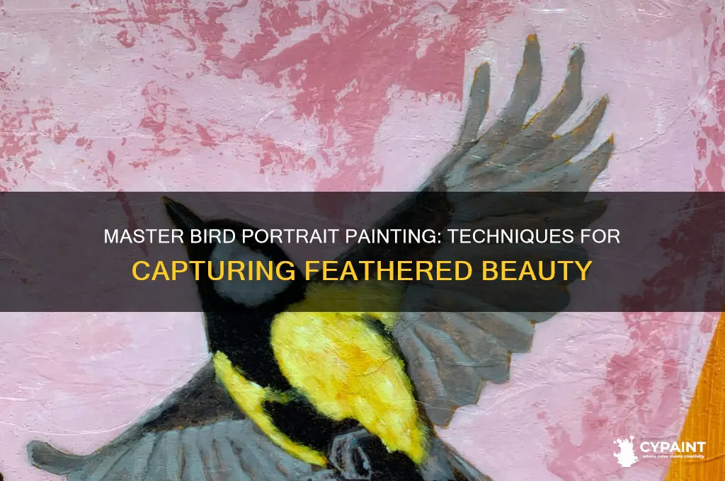 how to paint the portrait of a bird