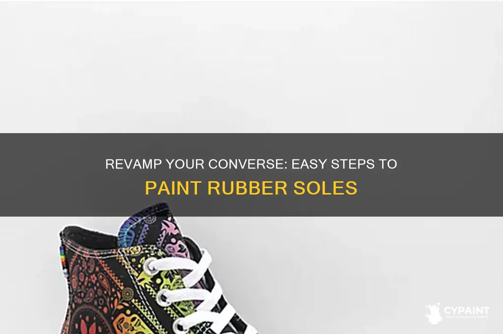how to paint the rubber on converse