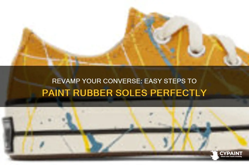 how to paint the rubber part of converse