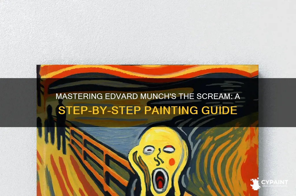 how to paint the scream step by step