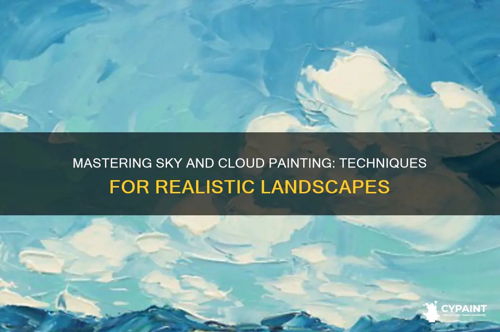 how to paint the sky and clouds