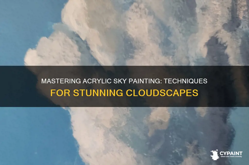 how to paint the sky with acyrilics
