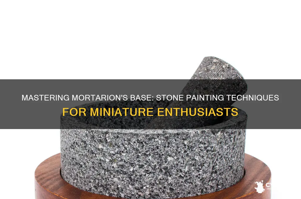 how to paint the stone on mortarions base