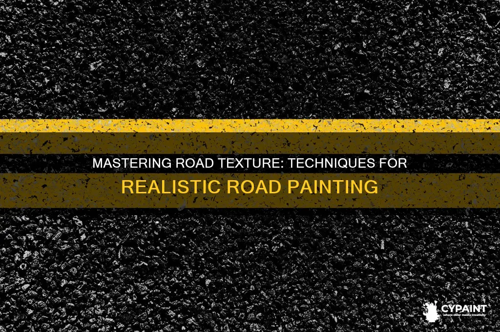 how to paint the texture of a road