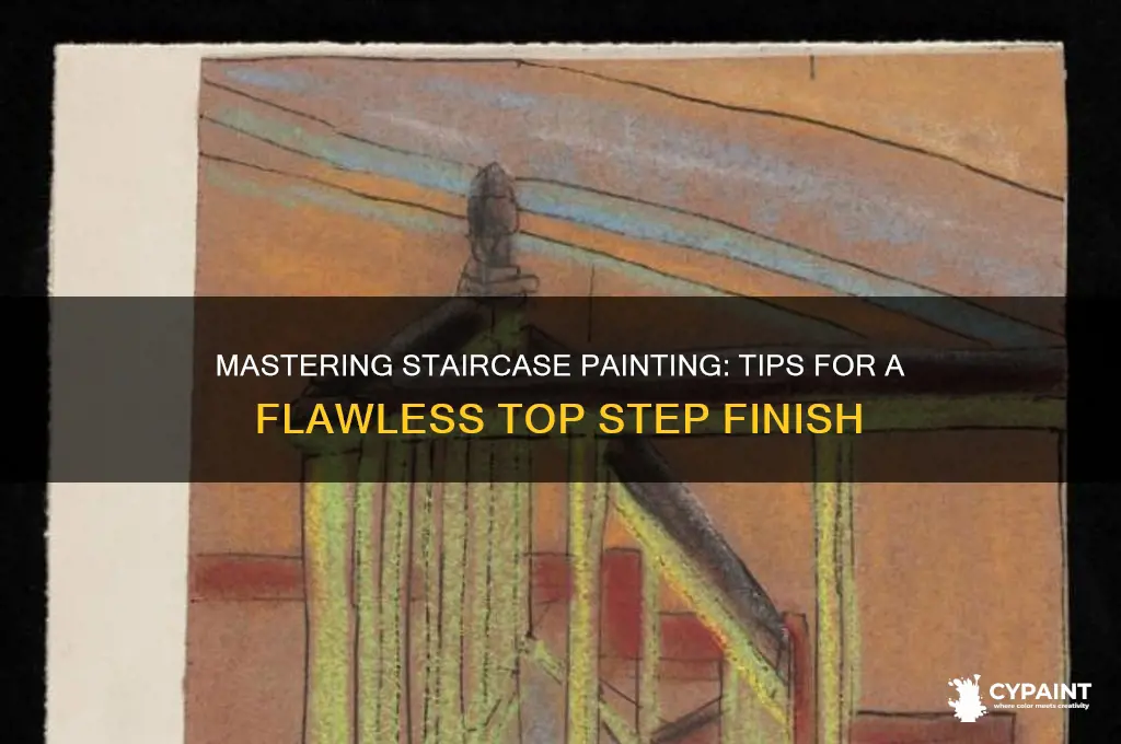 how to paint the top of your stairs